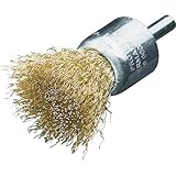 LESSMANN 軸付エンド型ブラシ 高張度真鍮波線0.25 Φ17 452751