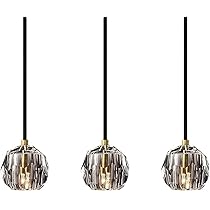 Amazon.co.jp : 億兆堂 ペンダントライト 氷塊 クリア ガラスキューブ