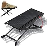 Carina フットレスト ギター用 足台 足置き ギター 折りたたみ収納 持ち運び 軽量コンパクト ブラック