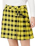 [キャロウェイ] レディース スカート (チェック柄・8WAYストレッチ) / ゴルフ / C23228214 1061_イエロー L