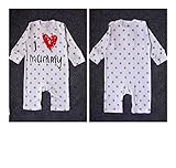 私はミイラ長袖ロンパーススーツボディスーツを愛するキッズベビー暖かい幼児