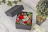 プリザーブドフラワー ボックスアレンジ 森の宝石箱 (レッド)
