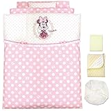 un doudou 【日本製】 ベビー布団11点セット ≪Minnie Mouse≫ 【綿100%】 No.NZ1131(11)