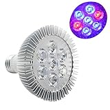 Rowrun植物ライト 植物育成ledライト スポットライト 水耕栽培 室内栽培ランプ LED電球 7W E２6 室内用 低消費電力 観賞用ライト 超高輝度 1個セット (7W)
