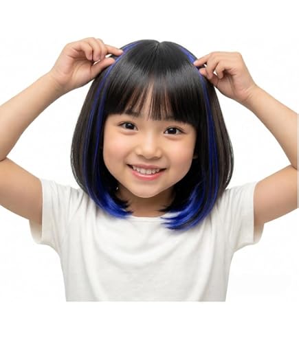 Amazon.co.jp: 子供 フルウィッグ ウィッグ ボブ キッズ カツラ