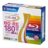 バーベイタムジャパン(Verbatim Japan) くり返し録画用 ブルーレイディスク BD-RE 25GB 10枚 ホワイトプリンタブル 片面1層 1-2倍速 VBE130NP10V1