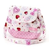 元気にお出かけベビーショルダーバッグ　ハートとリボンのきらきらビューティー（ホワイト）　B1700200　日本製