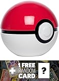 Pokeball ~ 7 " Ceramic Bank + 1 Free Pokemon Tradingカードバンドル