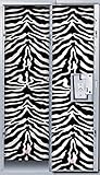 Darice 4 Panels Locker Lookz Wallpaper, Black and White Zebra [並行輸入品]