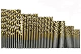 Carennac ドリルビット チタン コーティング 高速度鋼 1/1.5/2/2.5/3/3.5 mm 60本組［カレナック］ (ドリルビット60)