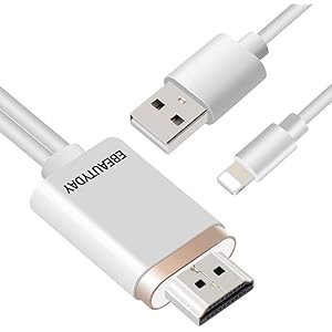 【2021認証版】iPhone HDMI 変換ケーブル Digital AV変換アダプタ 1080PHD大画面 簡単接続…