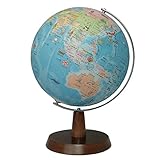 昭和カートン 地球儀 球径26cm 26-HAW 行政図 絵入りひらがなタイプ 木製台座