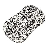 SheetWorld Fitted Bassinet Sheet (Fits Halo Bassinet Swivel Sleeper) - Black Damask - Made In USA by