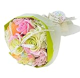 フラワーマーケット花由 ソープフラワー スウィートアロマブーケ ピンクグリーン