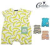 【子供服】 Caldia (カルディア) 涼感総柄Tオール・ロンパース 70cm,80cm A36721