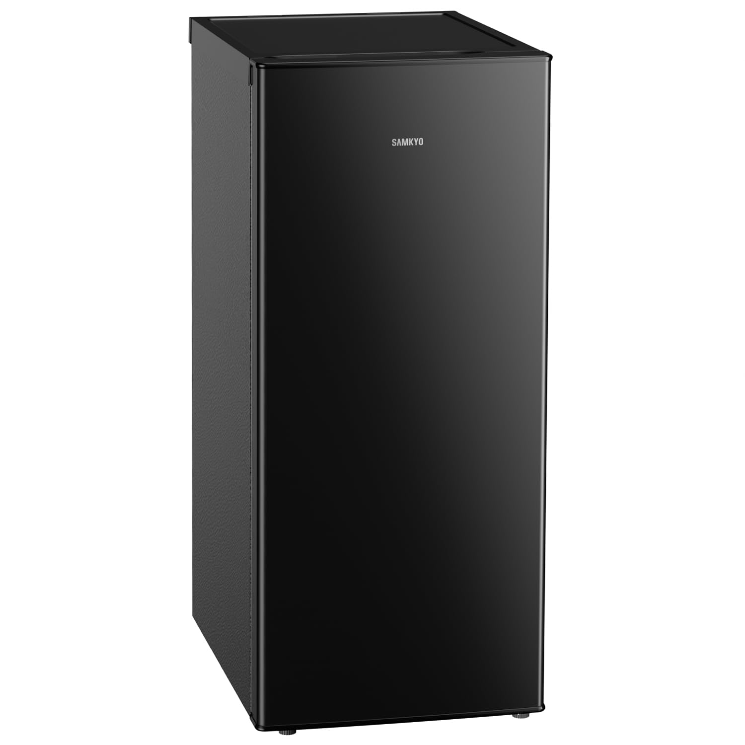 SAMKYO 冷凍庫 70L スリム 幅35.6cm コンパクト 家庭用 急速冷凍 5段階調節 -27℃ 省エネ 静音 前開き ZU70S ブラック
