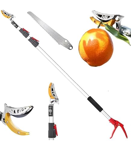 Amazon | カマキ 伸縮高枝切鋏 かるのびサンダン 6段階伸縮式 3m 1430 Amazon | カマキ 伸縮高枝切鋏 かるのびサンダン 6段階伸縮式 3m 1430
