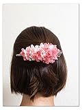 【プリザーブドフラワー／ヘアアクセサリーシリーズ／本当の紫陽花の髪飾り】甘い夢で目覚めた朝に選びたい。桜色とベリーピンクのスゥイートな髪飾り【 ラッピング付き】