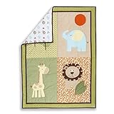 Dream On Me Safari Animals 2 Piece Playard Set, White/Green by Dream On Me