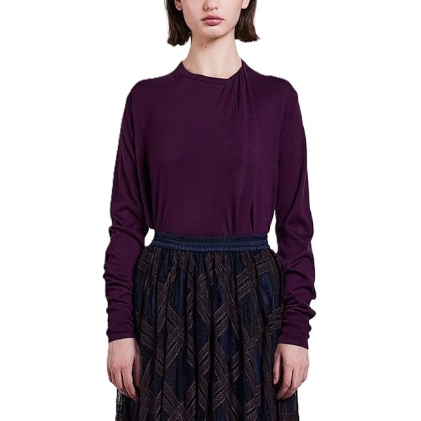 Amazon | [ダブルスタンダードクロージング] Sov.襟付きダル糸ニット