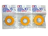 タミヤ マスキングテープ 6㎜+10㎜+18㎜ 詰め替え用セット