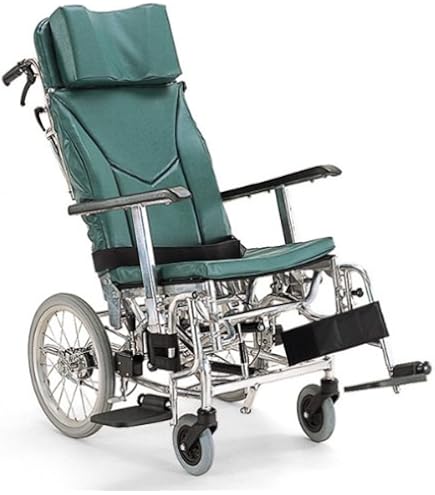 美品　カワムラサイクル リクライニング 介助用車椅子 ティルト KPF16-40 リクライニング式（ティルト連動） 介助用車いす KPF16-40(42