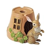 ガーデンソーラーオーナメント　葉っぱとウサギ