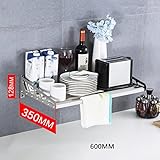 WENZHE キッチン収納りキッチンラック収納棚 壁掛け式キッチンラックワゴン 多機能 オーブンラック ステンレス鋼、 8のスタイル ( サイズ さいず : 600*350cm )