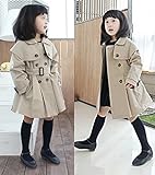 i-loop キッズ トレンチコート ガールズ アウター 子供服 女の子 3歳-12歳　春・秋・冬 アウター コート (120cm)