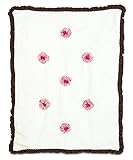 Pavilion Gift Company Ribbed Chenille Baby Blanket, Strawberry Sundae, 30' x 40' [並行輸入品]