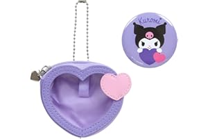 サンリオ(SANRIO) バッジ付きミニポーチキャラクター大賞第3弾 カラフルハートシリーズ クロミ クロミちゃん kuromi キャラクター 432911