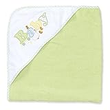 Spasilk 100% Cotton Hooded Terry Bath Towel, Green by Spasilk