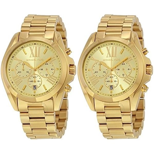 Michael Kors ブラッドショー クロノグラフ腕時計 （ゴールド） Amazon.co.jp: [マイケルコース] Michael Kors ペアウォッチ ブラッド