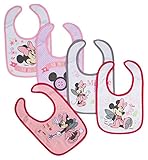 Disney Minnie Newborn Bibs Making Wishes, Pink by Disney