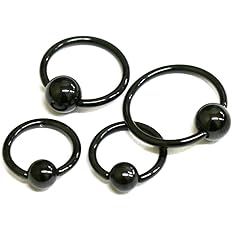 Amazon Lebrillant ル ブリアン 16g キャプティブビーズリング ブラック 内径サイズ １０ｍｍ ボディピアス ｃｂｒ ボディーピアス レディース メンズ 軟骨 定番 黒 耳ピアス 外れない 10mm ボディピアス 通販