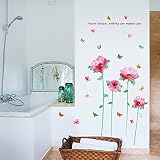 Creative Trees Flowers Butterfly Wall Stickers Cartoon Animals Height Measurement Photo Frames Remov