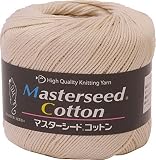 ダイヤモンド毛糸 マスターシードコットン 毛糸 合太 col.102 クリーム 系 30g 約106m 10玉セット
