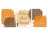オレンジとブラウンバスルーム飾りウォールアート – リラックスSoak Unwind – bath91 16"x20" Unframed Photo Paper Posters BATH91-16x2