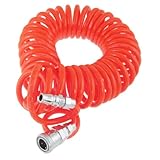 uxcell 　リコイルエアホース　ポリウレタンPUホース　反動エアーコンプレッサーホースチューブ