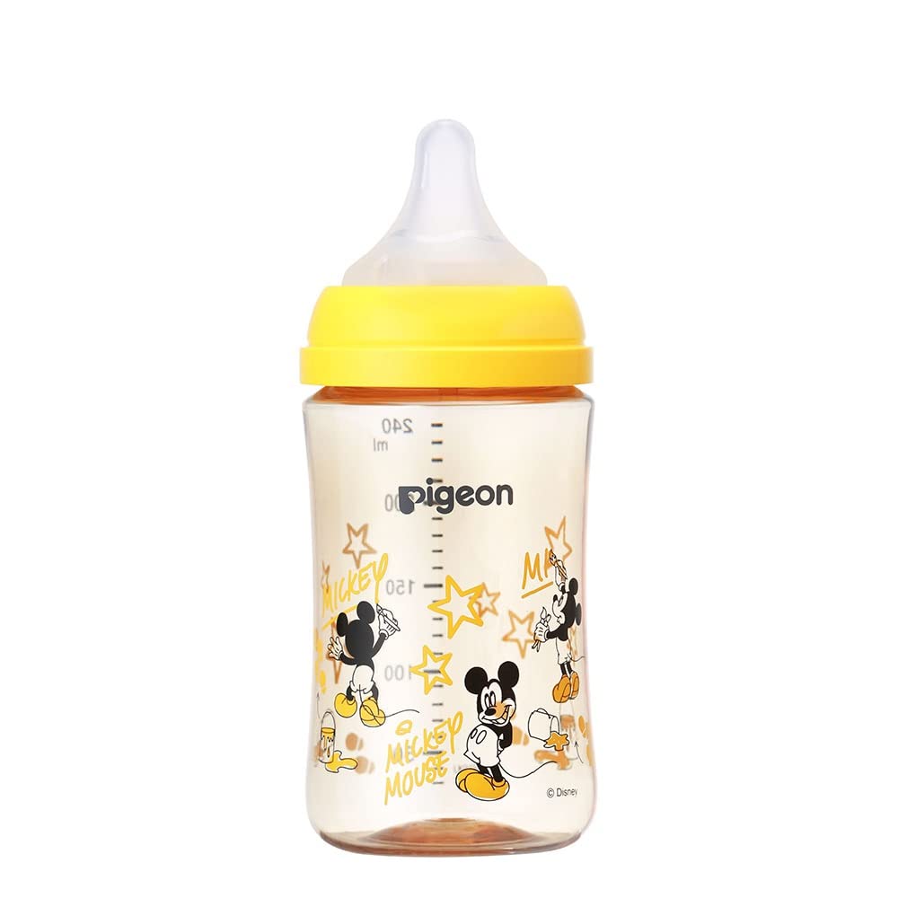 PIGEON ピジョン 母乳実感 哺乳びん 240ml 3ヵ月頃~ 上質なプラスチック Disney ディズニー 医療機関にも採用 軽くて割れにくい