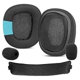 TaiZiChangQin イヤーパッド ヘッドバンド 交換用イヤーパッド 枕クッション Logitech G935 G635 G933 G633 G933s G633s G633s ワイヤレスゲーミングヘッドホン生地に対応