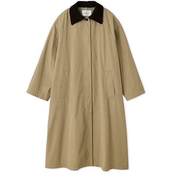 Amazon | [ミラオーウェン] ノーカラーコクーンハーフ丈ポンチコート