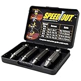 iimono117　ネジ外し なめたネジはずしビット 5mm 6mm 8mm 10mm/電動ドライバー 装着可 簡単 取り外す DIY 工具 家具 ドライバー 鉄 銅 六角 ネジ山 はずし ビット イ