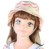Gelato(ジェラート) リップルボーダーUVハット ピンク 54cm