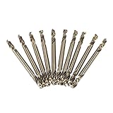 Yiteng　10pcs 1/8 quot;HSS-CoドリルダブルエンドコバルトM35ドリルビットセット