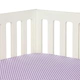 Sweet Potato Fiona Fitted Sheet Micro Dot, Purple/White by Sweet Potatoes