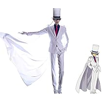 Amazon.co.jp: [moda] 怪盗キッド コスプレ衣装 メガネ付き 怪盗