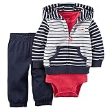 カーターズ Carter's ボディスーツ + カーディガン + パンツ 豪華3点セット 3-Piece Cardigan Set 6M (61-67cm)