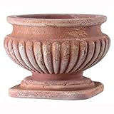 アンティーク調・輸入テラコッタ鉢 ペラノ２ ラスティコ 45×H33 ／大型植木鉢