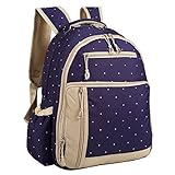 Abonnyc Diaper Bag Backpack Nappy Bags Mummy Travel Backpack Nursery Changing Bag Tote (Dark Blue) b